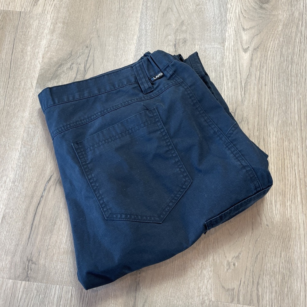 LAPG Men's Pants Navy Blue Size 36x34 Tactical Casual Workwear Stretch Cargo